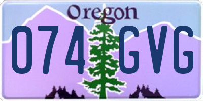OR license plate 074GVG