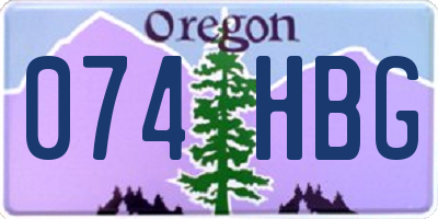 OR license plate 074HBG