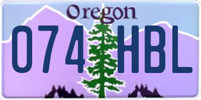 OR license plate 074HBL