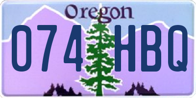 OR license plate 074HBQ