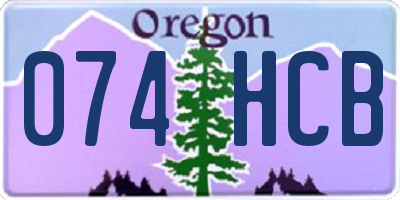 OR license plate 074HCB