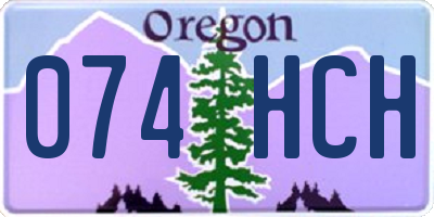 OR license plate 074HCH