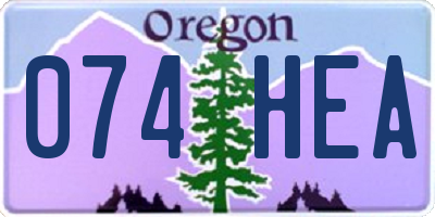 OR license plate 074HEA