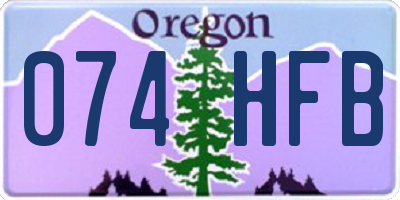 OR license plate 074HFB
