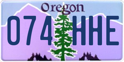 OR license plate 074HHE
