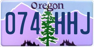 OR license plate 074HHJ