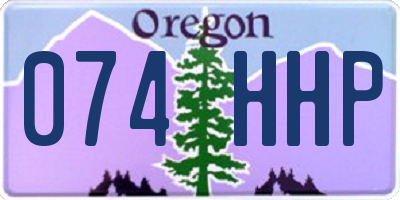 OR license plate 074HHP