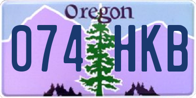 OR license plate 074HKB