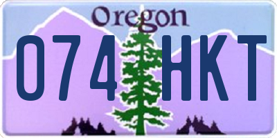 OR license plate 074HKT