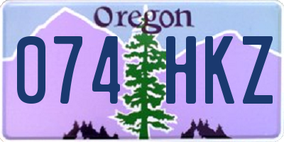 OR license plate 074HKZ