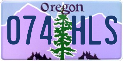 OR license plate 074HLS