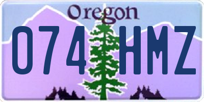 OR license plate 074HMZ