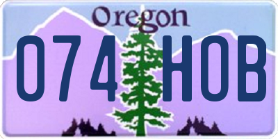 OR license plate 074HOB