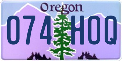 OR license plate 074HOQ
