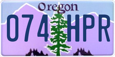 OR license plate 074HPR