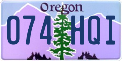 OR license plate 074HQI