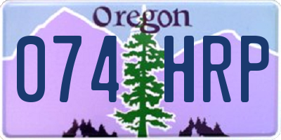 OR license plate 074HRP