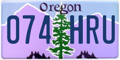 OR license plate 074HRU