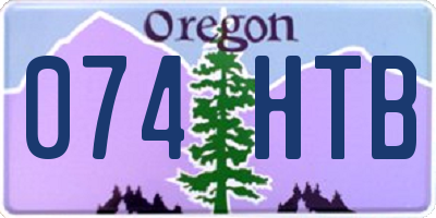 OR license plate 074HTB
