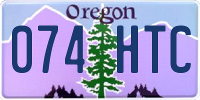 OR license plate 074HTC