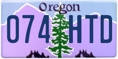 OR license plate 074HTD