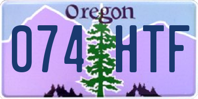OR license plate 074HTF