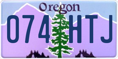 OR license plate 074HTJ