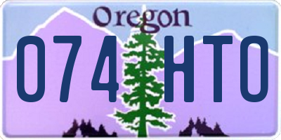 OR license plate 074HTO
