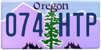 OR license plate 074HTP