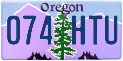 OR license plate 074HTU