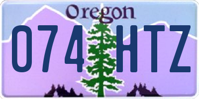 OR license plate 074HTZ