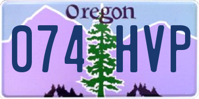 OR license plate 074HVP