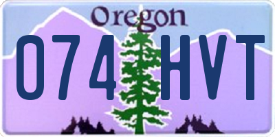 OR license plate 074HVT