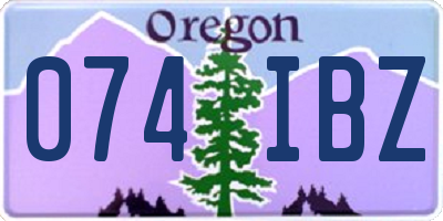 OR license plate 074IBZ