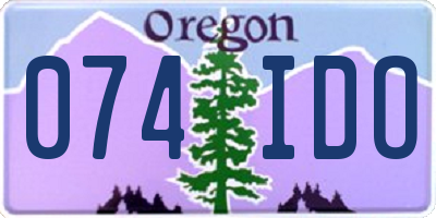 OR license plate 074IDO