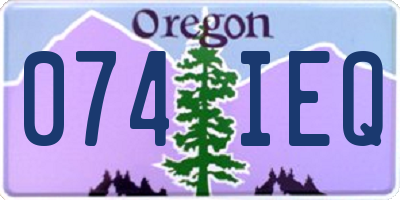 OR license plate 074IEQ