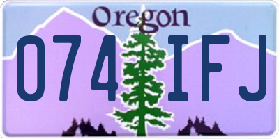 OR license plate 074IFJ