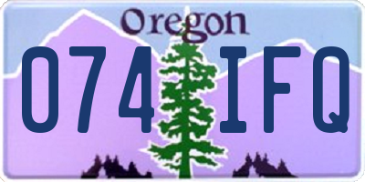 OR license plate 074IFQ