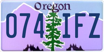 OR license plate 074IFZ