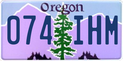 OR license plate 074IHM