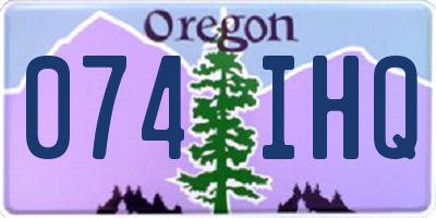 OR license plate 074IHQ