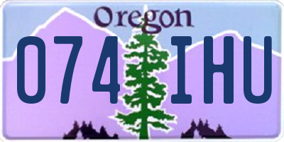OR license plate 074IHU