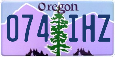 OR license plate 074IHZ