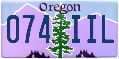 OR license plate 074IIL