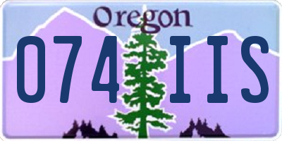 OR license plate 074IIS