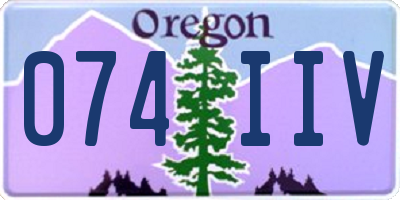 OR license plate 074IIV