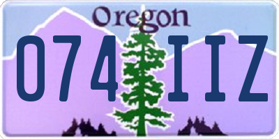 OR license plate 074IIZ