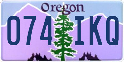 OR license plate 074IKQ