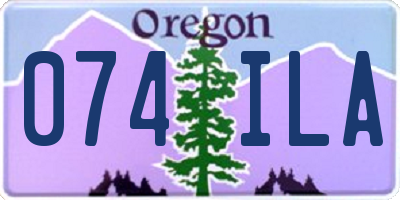 OR license plate 074ILA