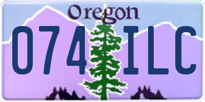 OR license plate 074ILC
